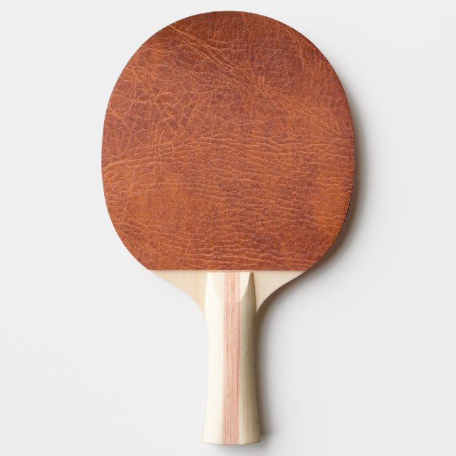 Raquette De Ping Pong cuir Brown (Devant)
