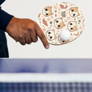Raquette De Ping Pong Cute Chat simple chaton Motif
