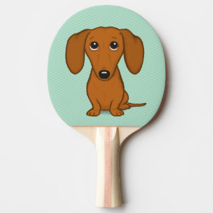 Raquette De Ping Pong Cute Dachshund Cartoon Wiener Dog