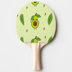 Raquette De Ping Pong Cute kawaii avocado