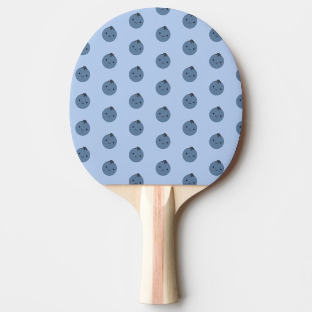 Raquette De Ping Pong Cute Kawaii Blueberry Motif  (Devant)