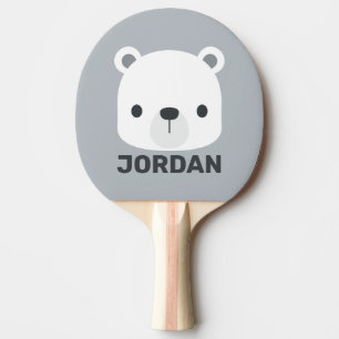 Raquette De Ping Pong Cute Little Polar Bear