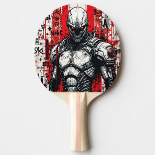 Raquette De Ping Pong Cyberpunk Guerrier Graffiti Ping Paddle -