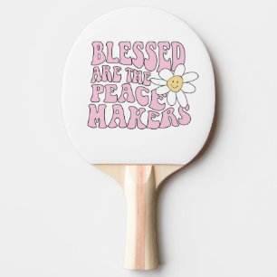 Raquette De Ping Pong Daisy et les artisans de la paix Slogan