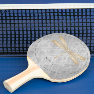 Raquette De Ping Pong Damas de libellule d'or