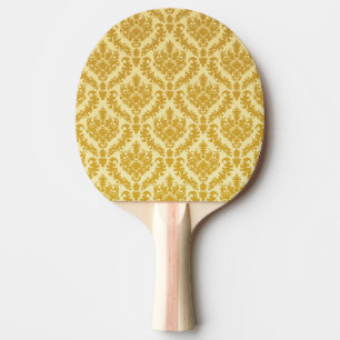 Raquette De Ping Pong Damassé d'or