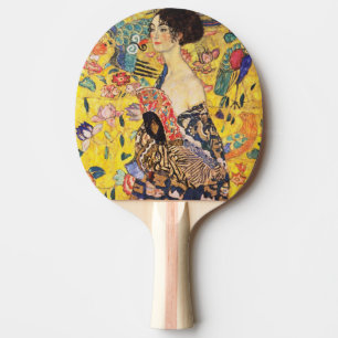 Raquette De Ping Pong Dame Gustav Klimt Avec Ventilateur