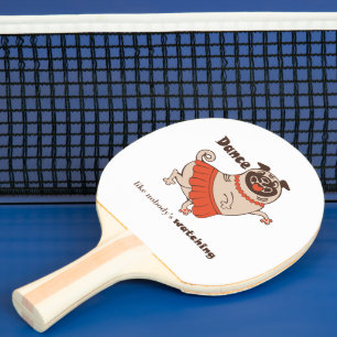 Raquette De Ping Pong Danse comme personne ne regarde Carlin Girl