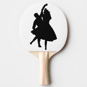 RAQUETTE DE PING PONG DANSEURS DE SILHOUETTE