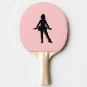 Raquette De Ping Pong Danseuse à claquettes rose