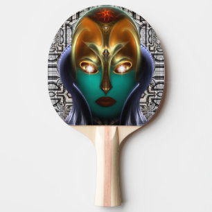 Raquette De Ping Pong Daria Cyborg Queen Tech Ping Pong Paddle