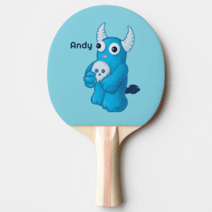 Raquette De Ping Pong Démon déplaisant Avec Crâne