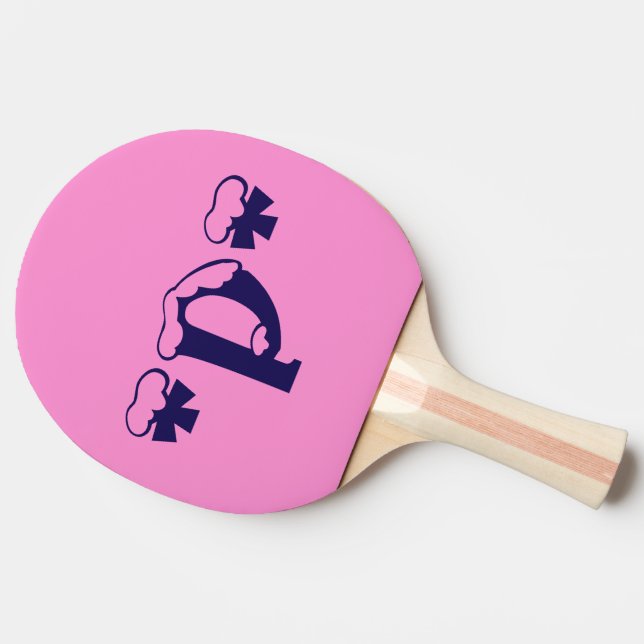 Raquette De Ping Pong Dernier rose (Côté)
