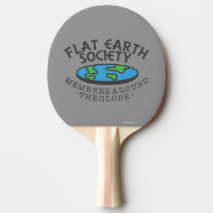 Raquette De Ping Pong Des Membres De La Société Planète Autour Du Monde