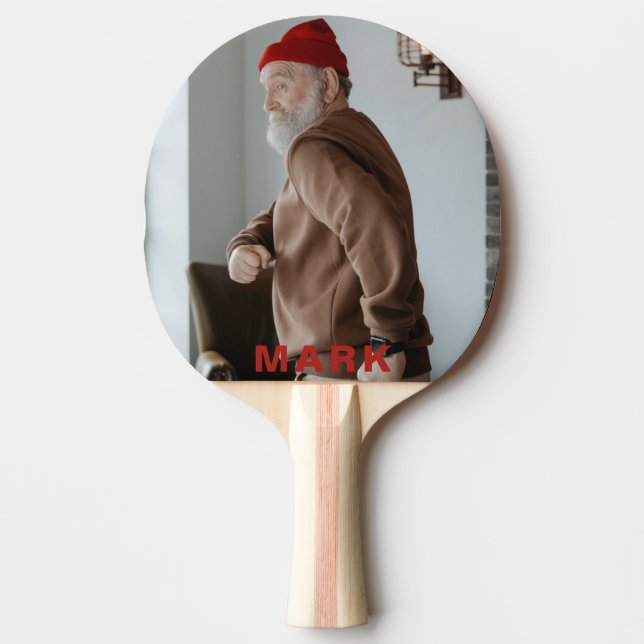 Raquette De Ping Pong Des niches de table avec leur propre photo. (Devant)