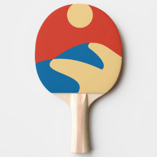 Raquette De Ping Pong Désert du Sahara du milieu du siècle, Mod Wall Art