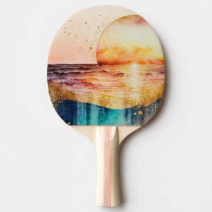 Raquette De Ping Pong Design de la gamme Watercolor Beach 3