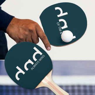 Raquette De Ping Pong Design minimaliste simple moderne pour papa