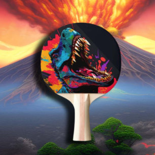 Raquette De Ping Pong Dinosaure extrême Bleu T Rex enfants