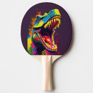 Raquette De Ping Pong Dinosaure Purple T Rex Jussica World Kids