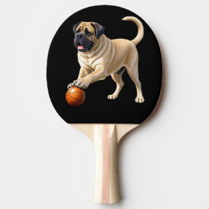 Raquette De Ping Pong Dogue allemand Mastiff avec balle