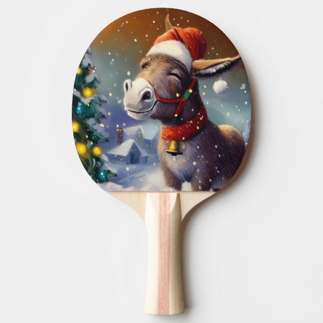 Raquette De Ping Pong Donkey de Noël (1) (Devant)