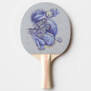 Raquette De Ping Pong Dragon bleu