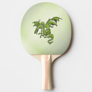 Raquette De Ping Pong Dragon de combat vert