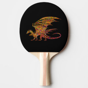 Raquette De Ping Pong Dragon Mosaïque Incroyable