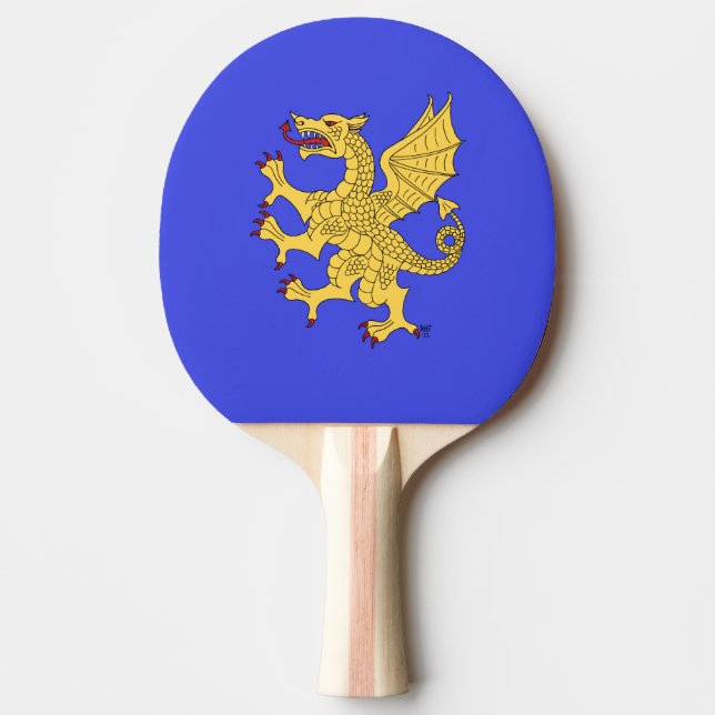 Raquette De Ping Pong Dragon Rampant Ou (Devant)
