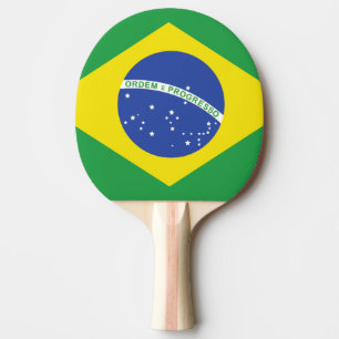 Raquette De Ping Pong Drapeau brésilien