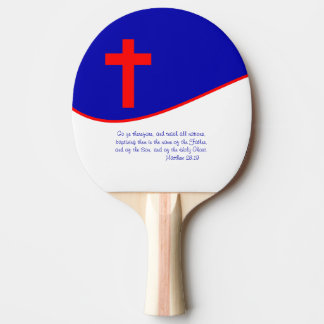 Raquette De Ping Pong Drapeau Chrisitan inspiré
