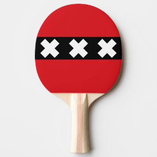 Raquette De Ping Pong Drapeau d'Amsterdam, Pays-Bas Ping Pong Paddle