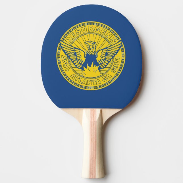 Raquette De Ping Pong Drapeau d'Atlanta, Georgia Ping Pong Paddle (Devant)
