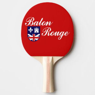 Raquette De Ping Pong Drapeau de Baton Rouge, Louisiane Ping Pong Paddle
