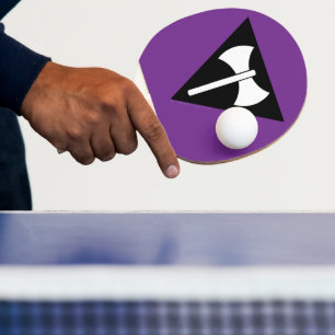 Raquette De Ping Pong Drapeau de fierté lesbienne SlipperyJoe puissant s