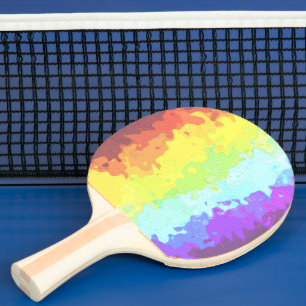 Raquette De Ping Pong Drapeau de fierté Neurogenre Abstrait Bohème Tripa