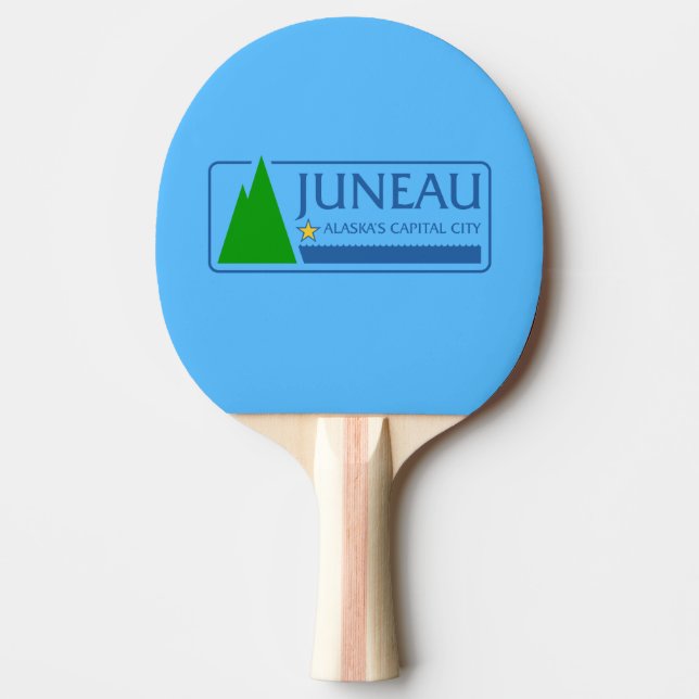 Raquette De Ping Pong Drapeau de Juneau, Alaska Ping Pong Paddle (Devant)