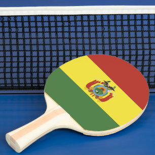 Raquette De Ping Pong Drapeau de la Bolivie