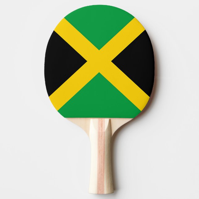 Raquette De Ping Pong Drapeau de la Jamaïque (Devant)
