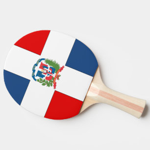 Raquette De Ping Pong Drapeau de la République Dominicaine