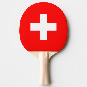 Raquette De Ping Pong Drapeau de la Suisse