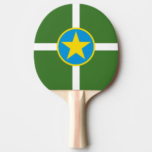Raquette De Ping Pong Drapeau de la ville de Jackson, Mississippi Ping P