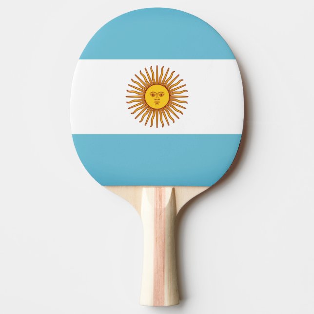 Raquette De Ping Pong Drapeau de l'Argentine (Devant)