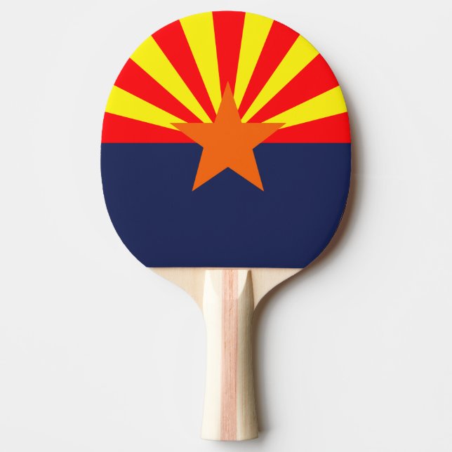 RAQUETTE DE PING PONG DRAPEAU DE L'ARIZONA (Devant)