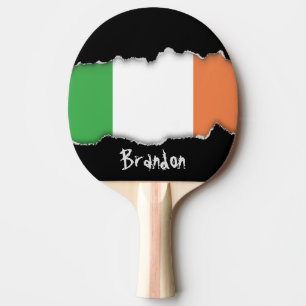 Raquette De Ping Pong Drapeau de l'Irlande