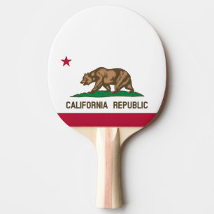Raquette De Ping Pong Drapeau de ping pong de la République de Californ