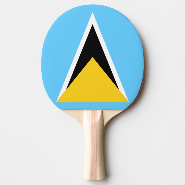 Raquette De Ping Pong Drapeau de Saint Lucia Ping Pong Paddle (Devant)