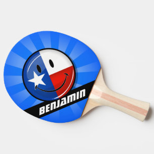 Raquette De Ping Pong Drapeau de sourire du Texas