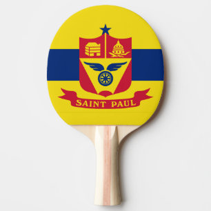 Raquette De Ping Pong Drapeau de St Paul, Minnesota Ping Pong Paddle
